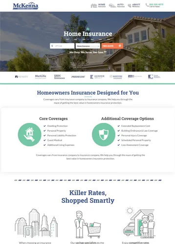 Hosting Company Layout Preview